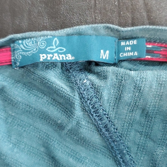 Prana Baggy Blouse Short Sleeve Green - Picture 6 of 6